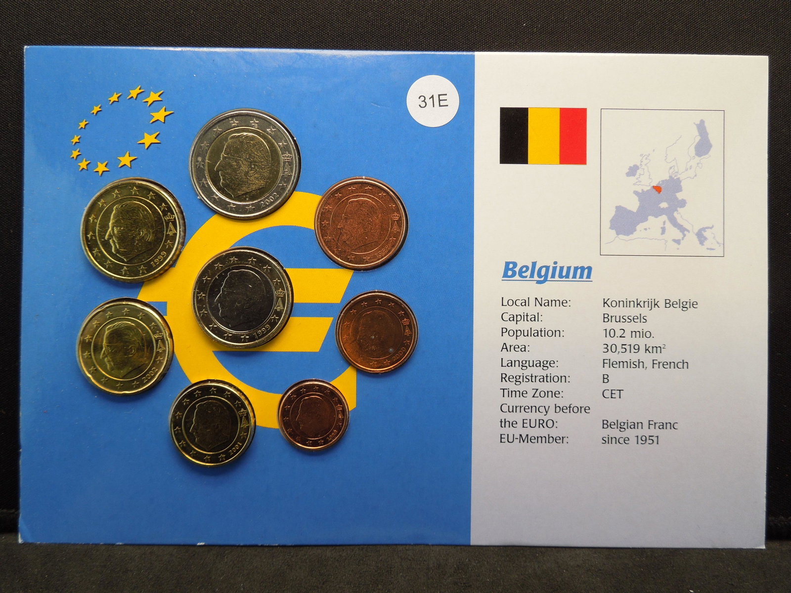 1999 Belgium Coin Set: 1999 Belgium Coin Set