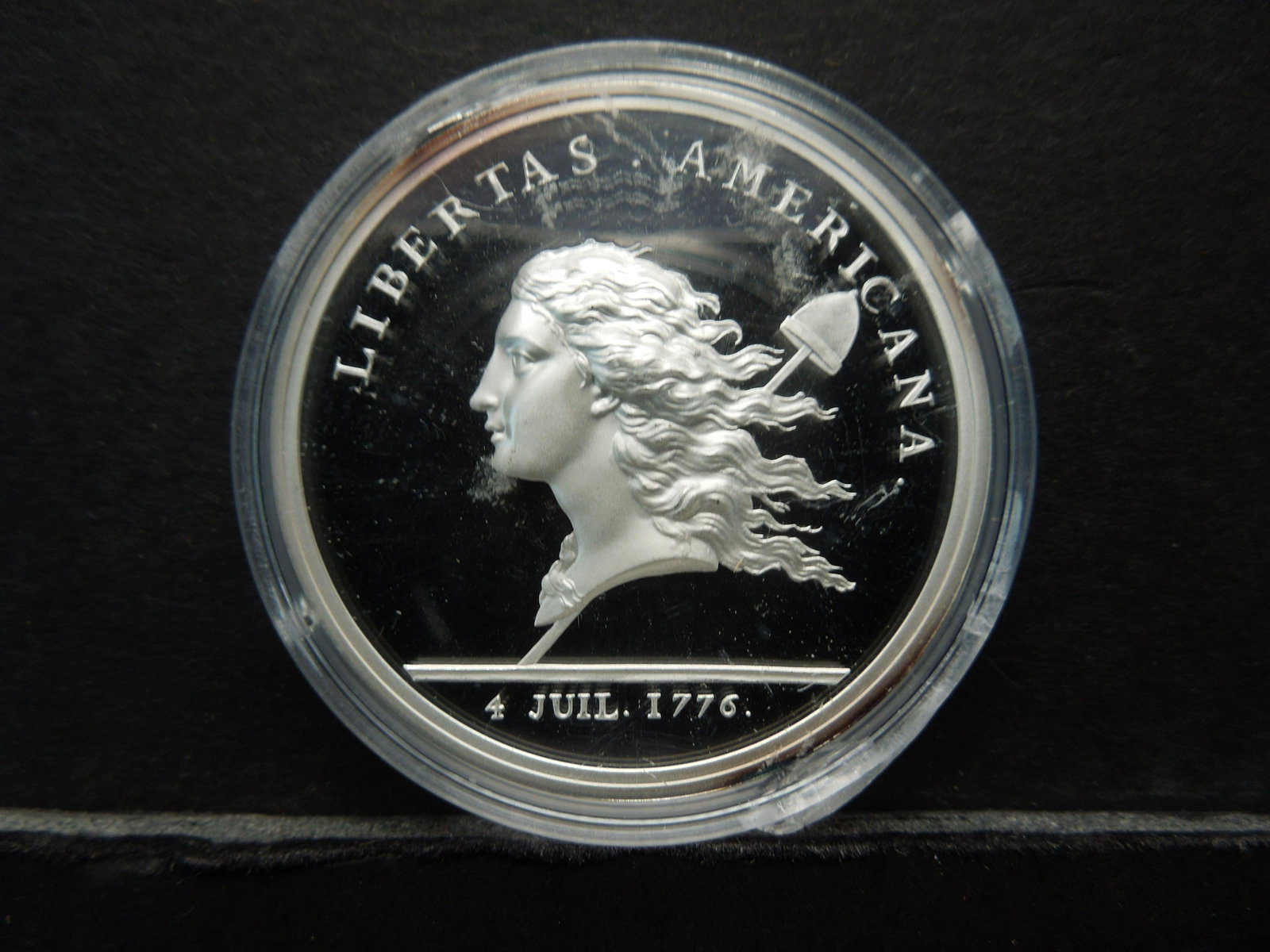 Silver Libertas Americana Restrike Proof - 24 Grams: Silver Libertas Americana Restrike Proof - 24 Grams Neat