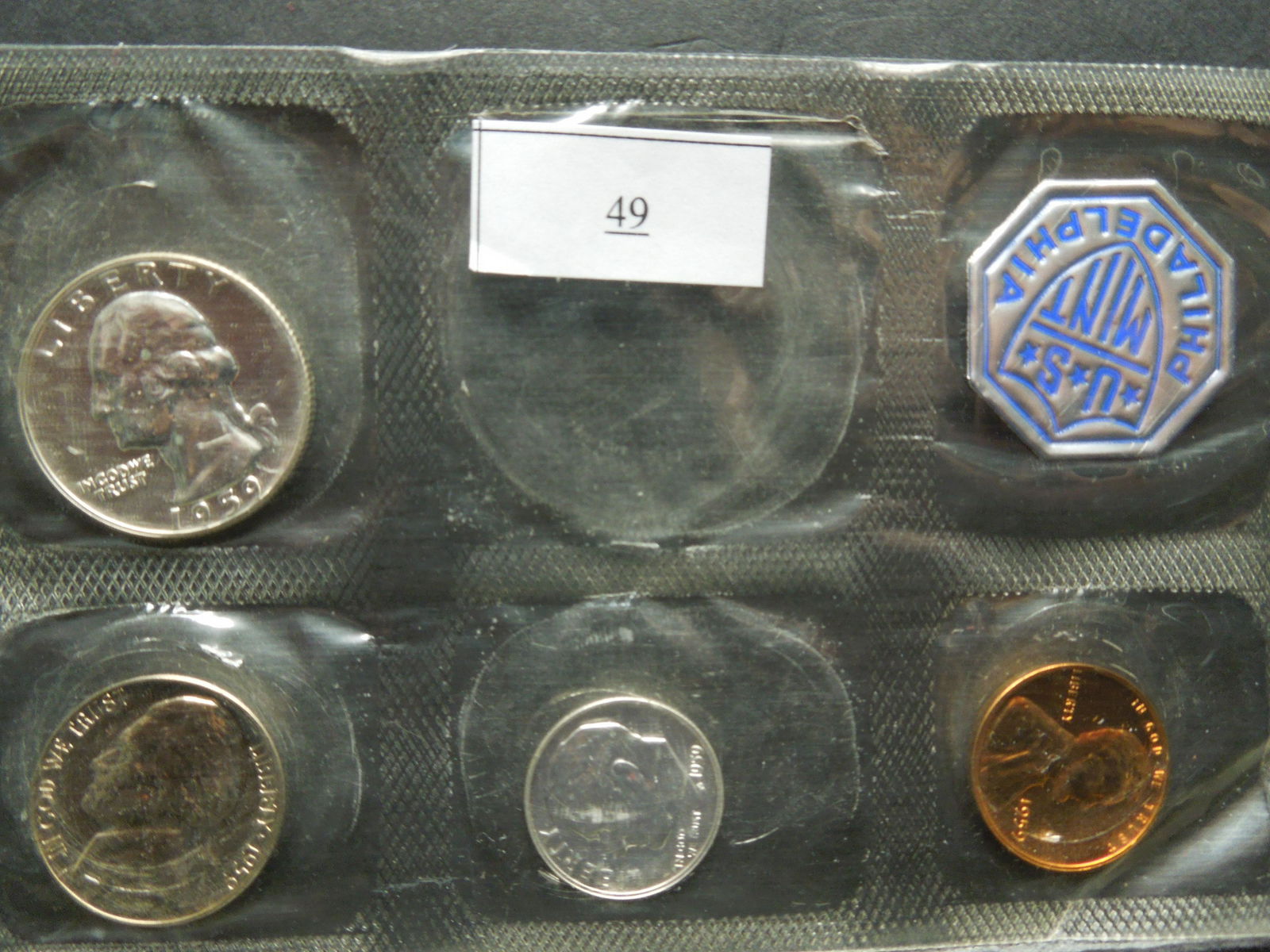 1959 Proof Set In Cello Missing The Half Dollar (1 of 2)