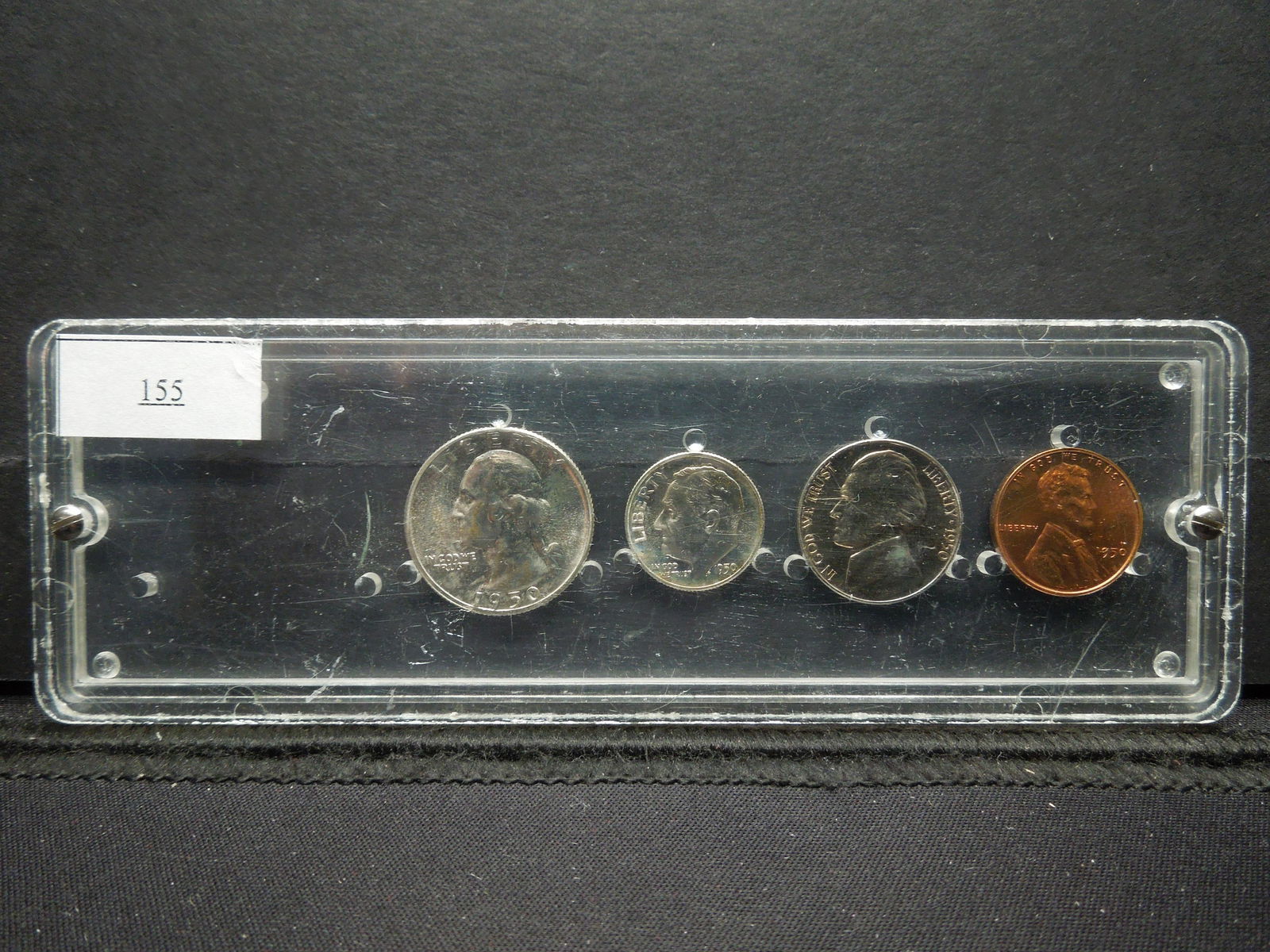 1950 Proof Set in Plastic Missing The Half Dollar Tough (1 of 2)