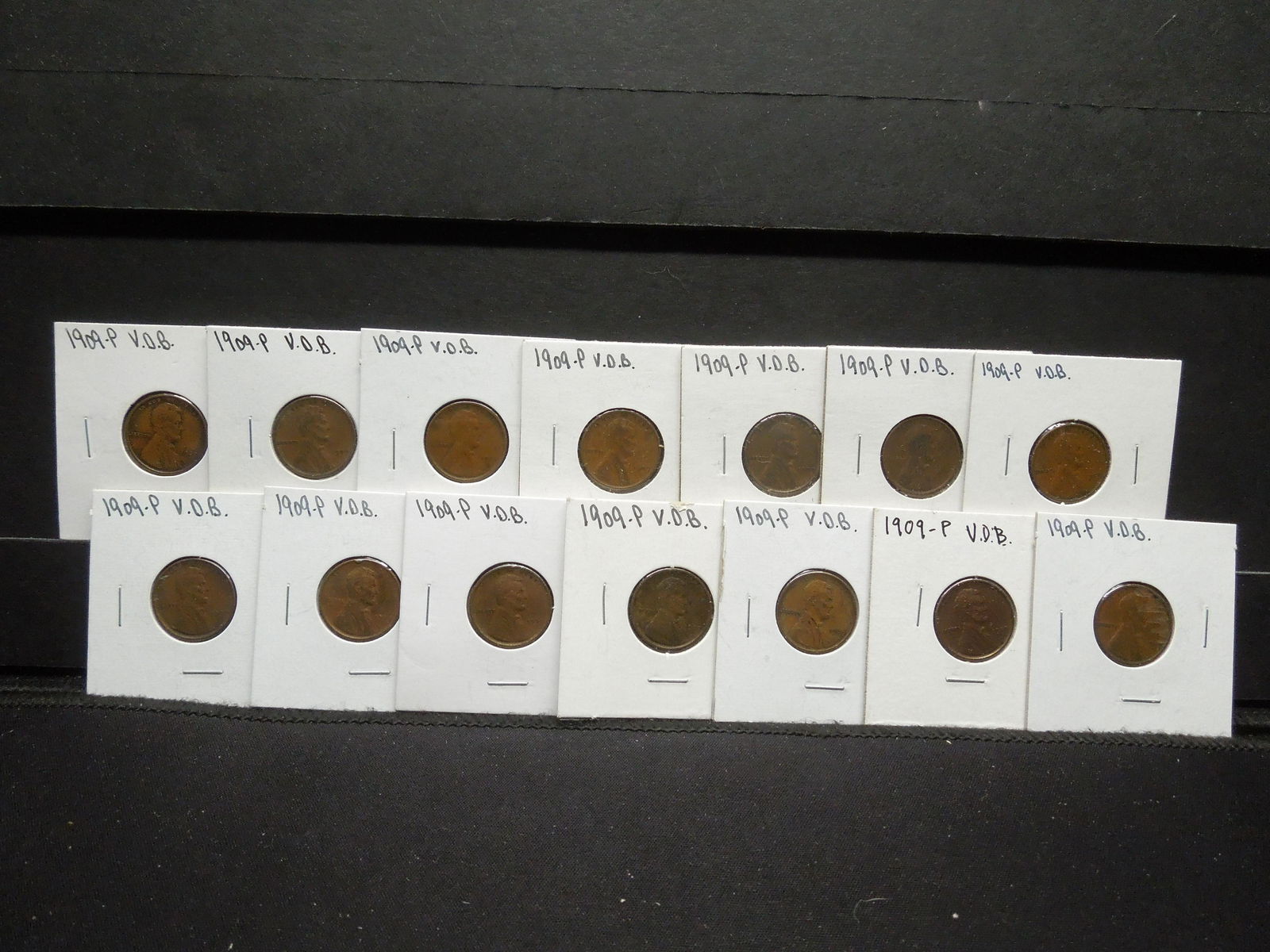 (14) 1909 VDB Lincoln Cents Various Grades Nice Mix (1 of 4)
