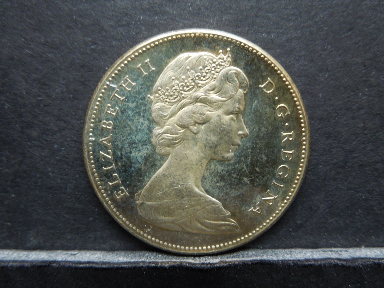 1967 Silver Canada Dollar Gold Plated (1 of 2)