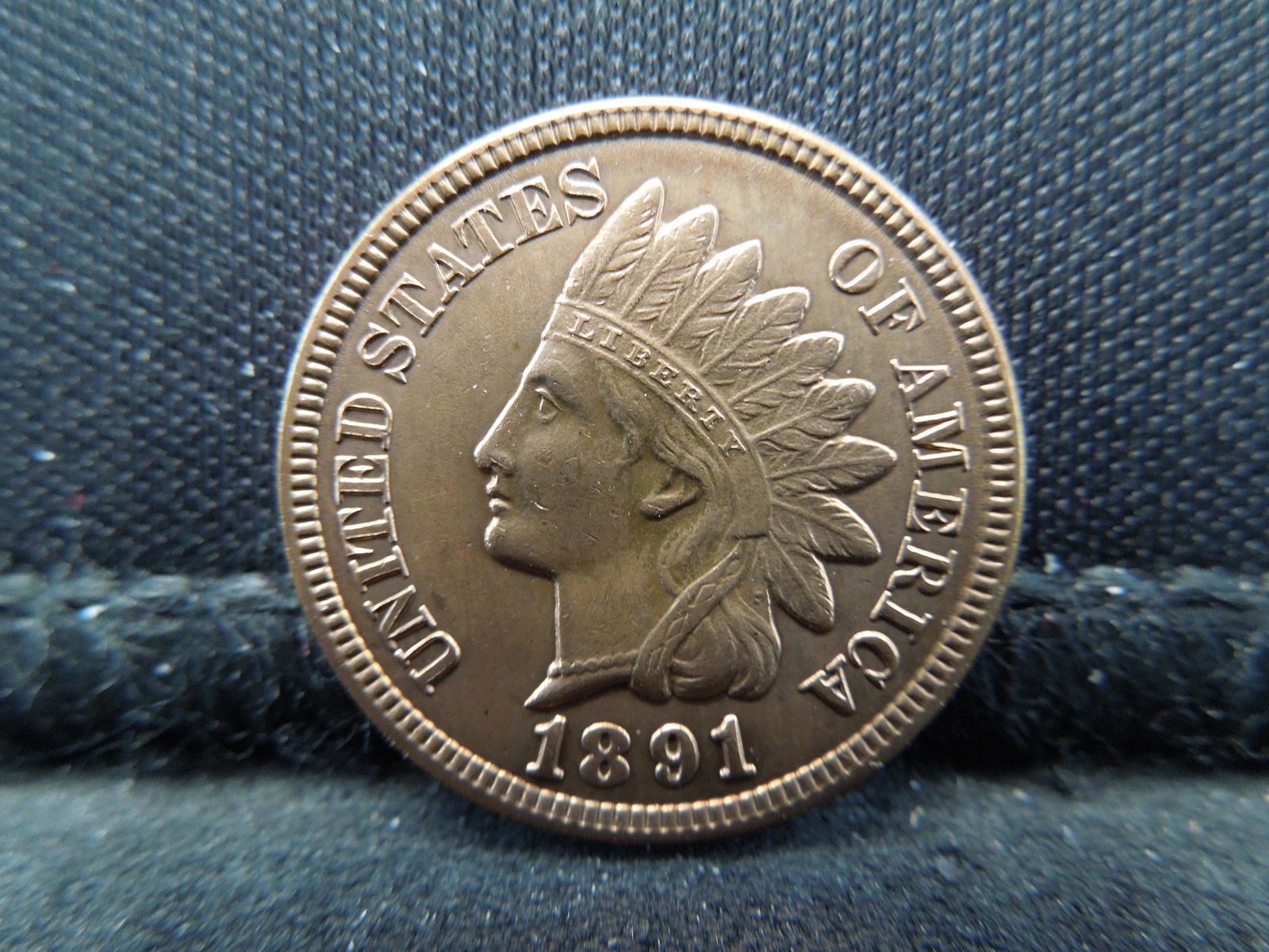 1891 Indian Cent Very Strong details (1 of 2)