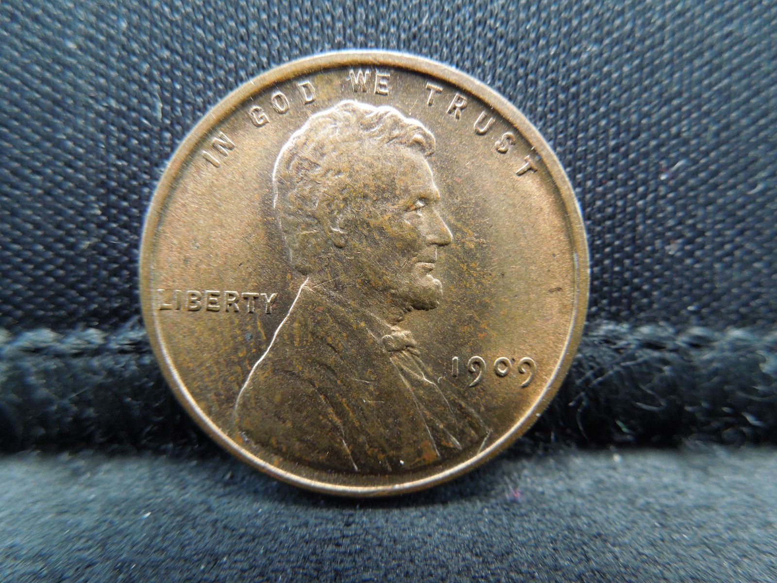 1909 VDB Lincoln Cent Gorgeous BU Red Brown Semi Key (1 of 2)