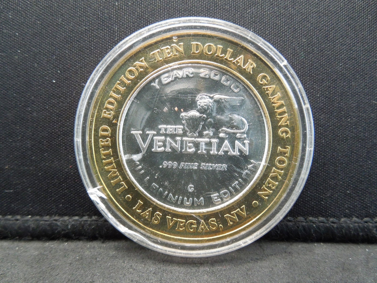 Silver Casino Token The Venetian Las Vegas Nevada: Silver Casino Token The Venetian Las Vegas Nevada