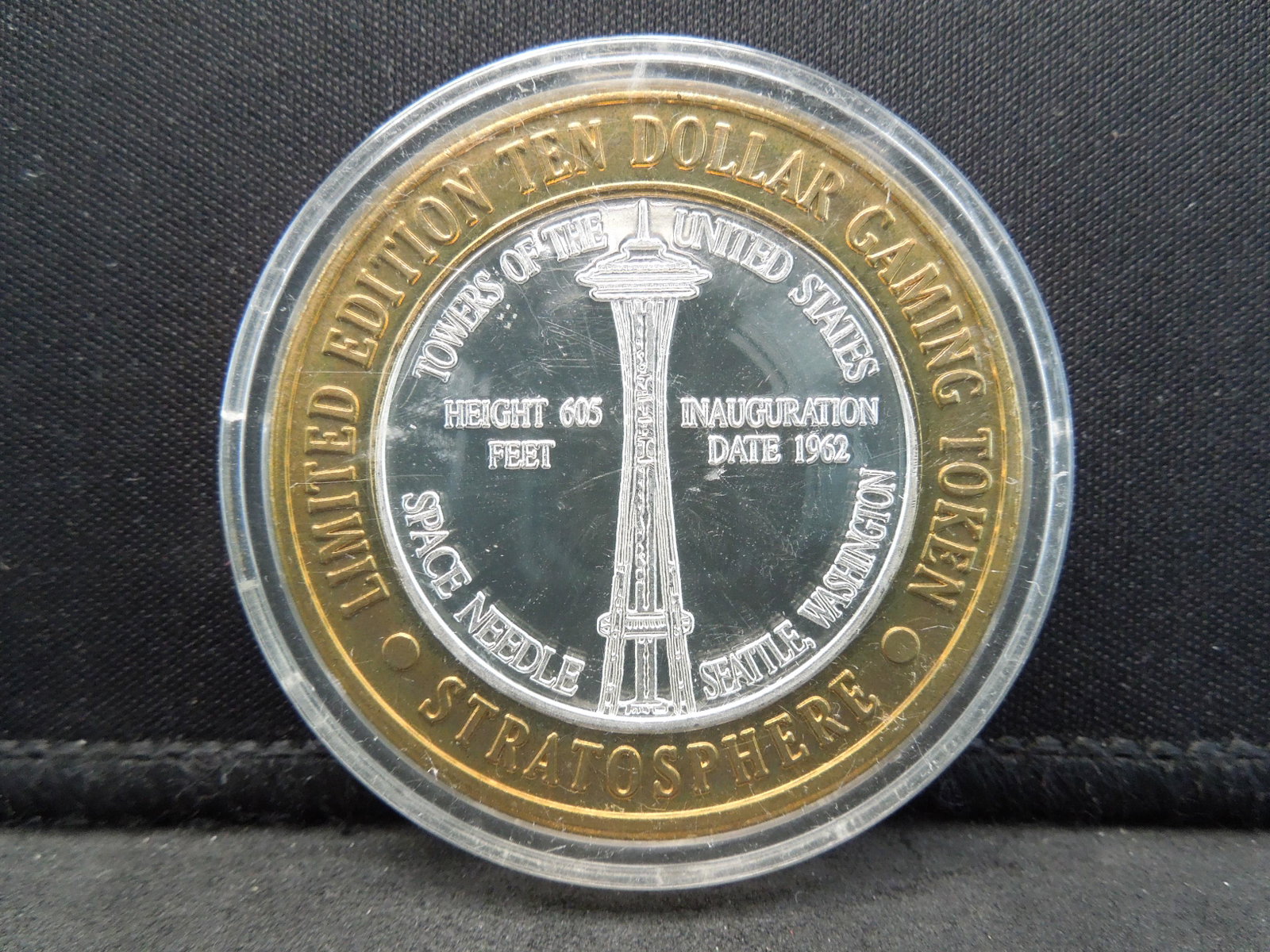 Silver Casino Token The Stratosphere Las Vegas Nevada: Silver Casino Token The Stratosphere Las Vegas Nevada