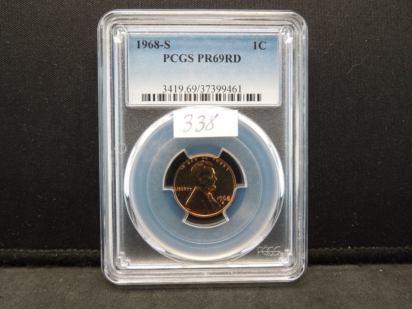 1968 S Lincoln Cent PCGS PR69 Red (1 of 4)
