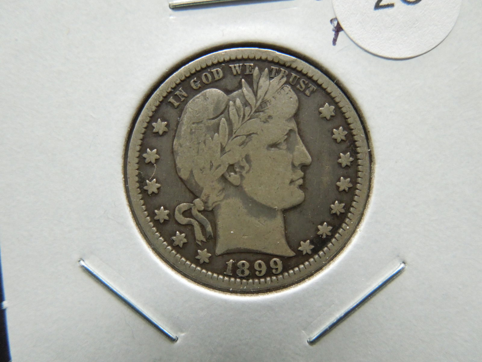 1899-O Barber 25c..  Fine.  Scarce. (1 of 3)