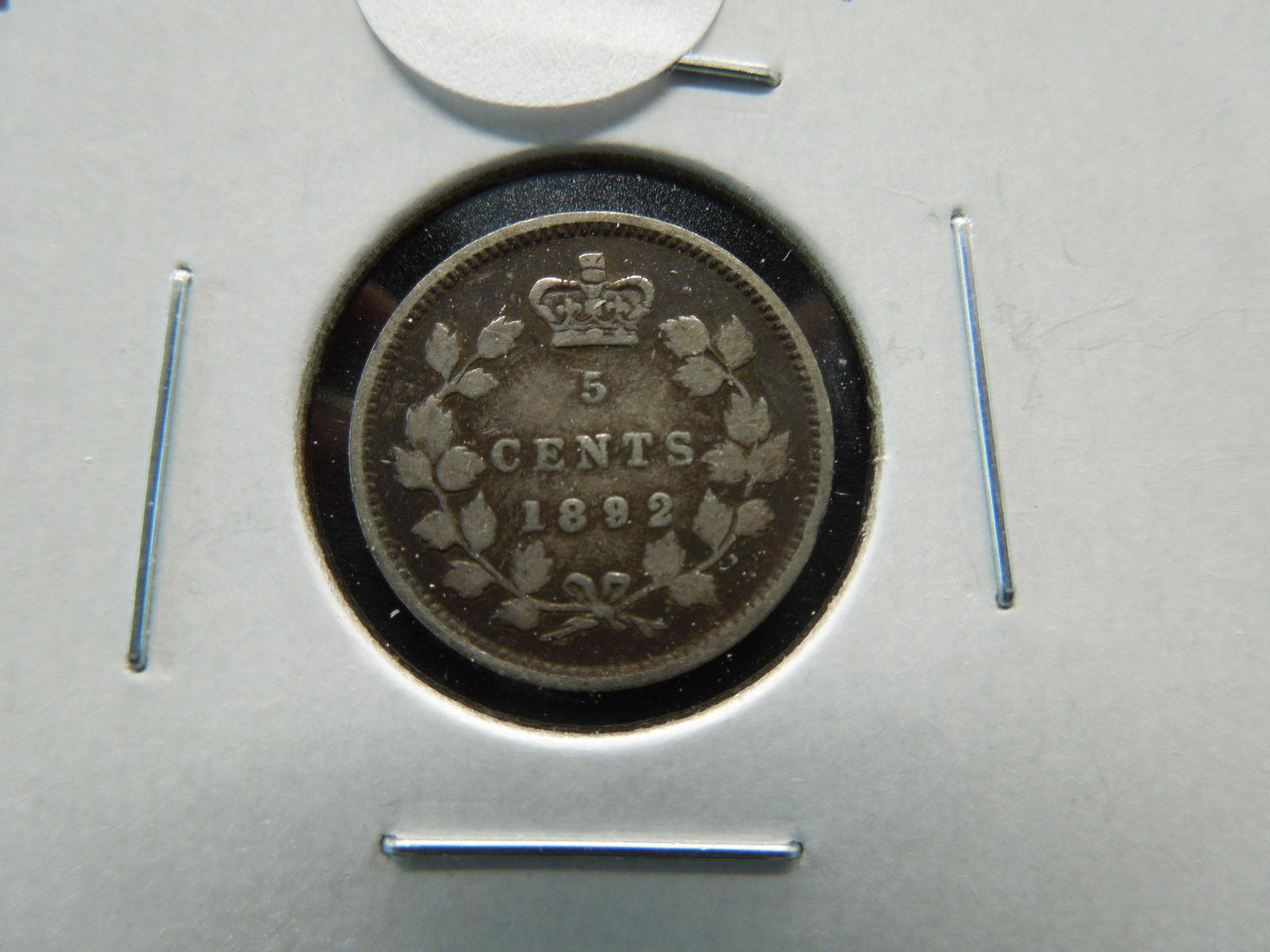 1892 Canada 5c.  Fine. (1 of 3)