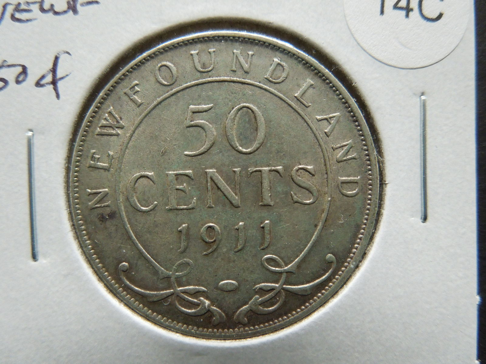 1911-C Newfoundland 50c.  AU. (1 of 3)