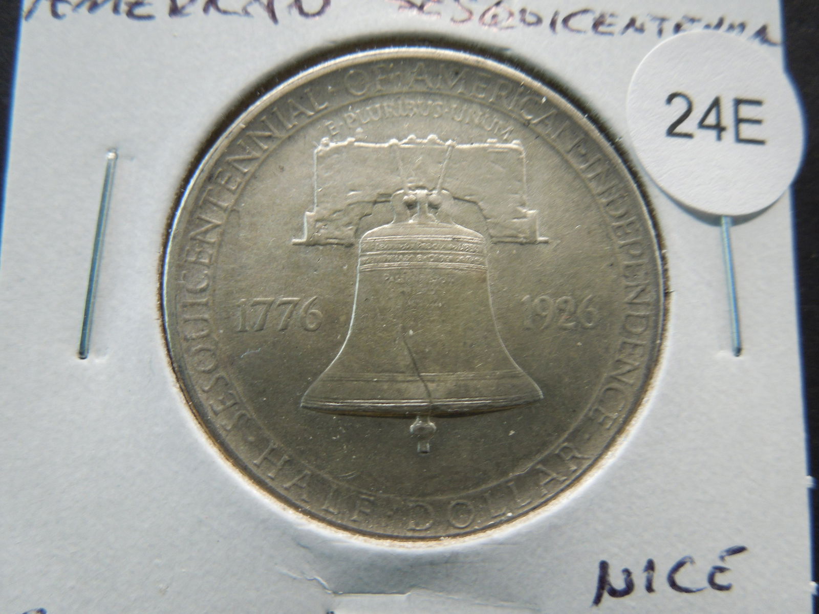 1926 Commemorative American Sesquicentennial 50c. (1 of 3)