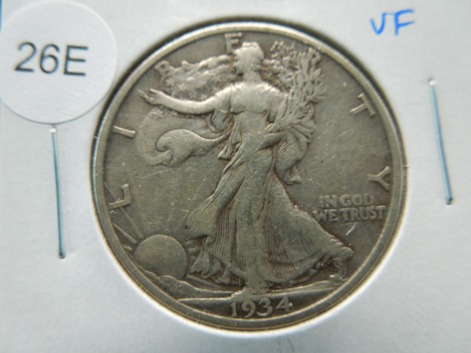 1934-S Liberty Walking 50c.  VF. (1 of 3)