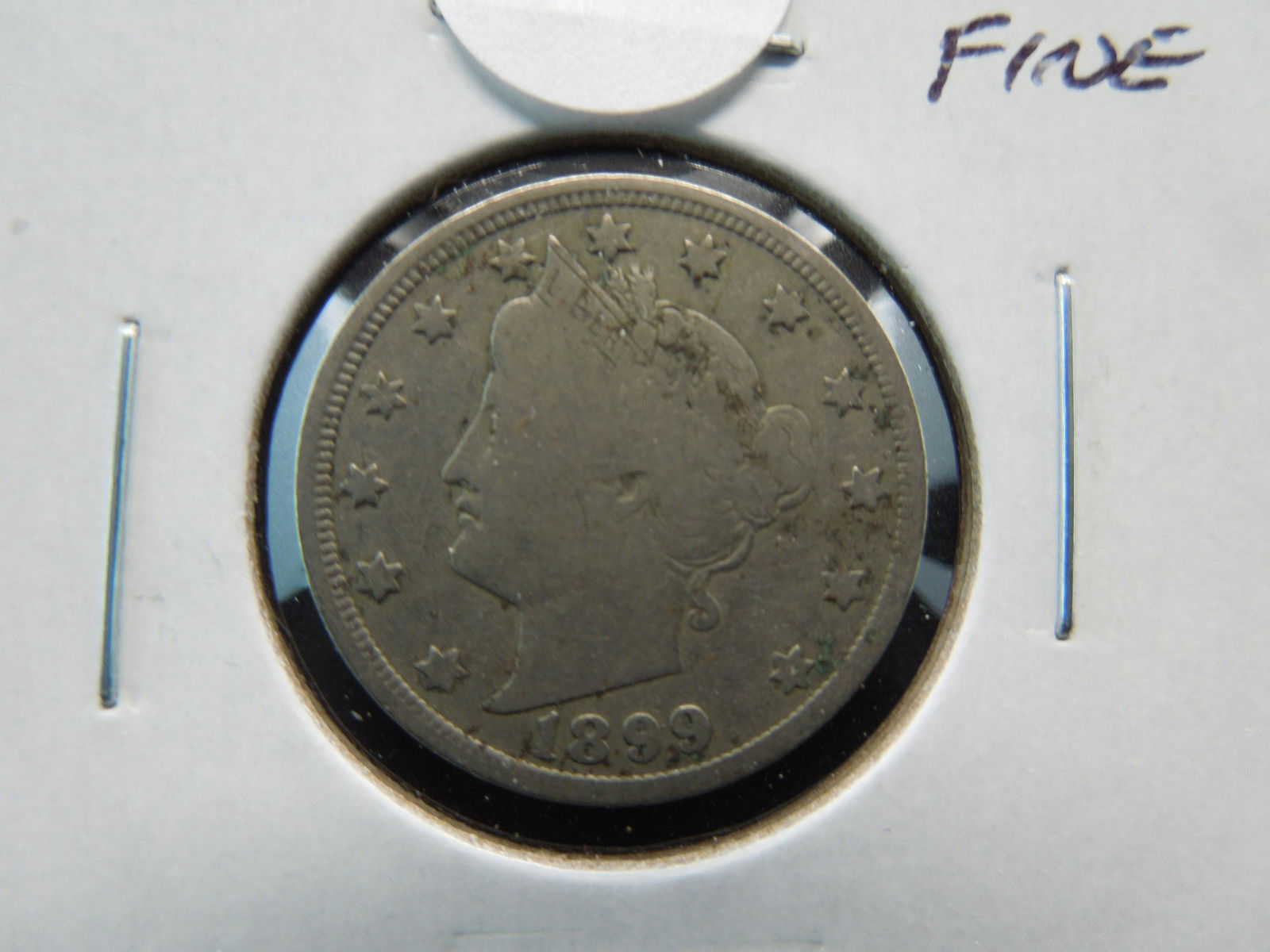 1899 Liberty "V" 5c.  Fine. (1 of 3)