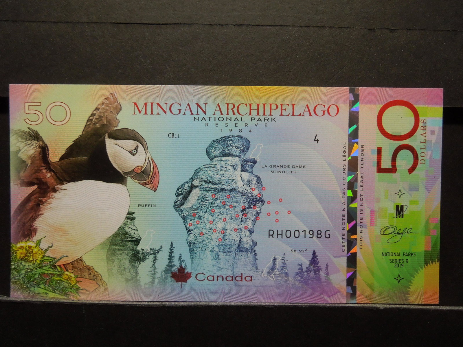 2019 Canada Mingan Archipelago $50. Puffin, Moose, &: 2019 Canada Mingan Archipelago $50. Puffin, Moose, & Fox. Fantasy Issue.