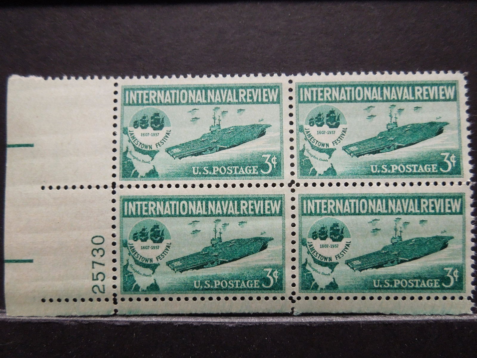 International Naval Review U.S. 3c Stamp.  4 Stamp (1 of 2)