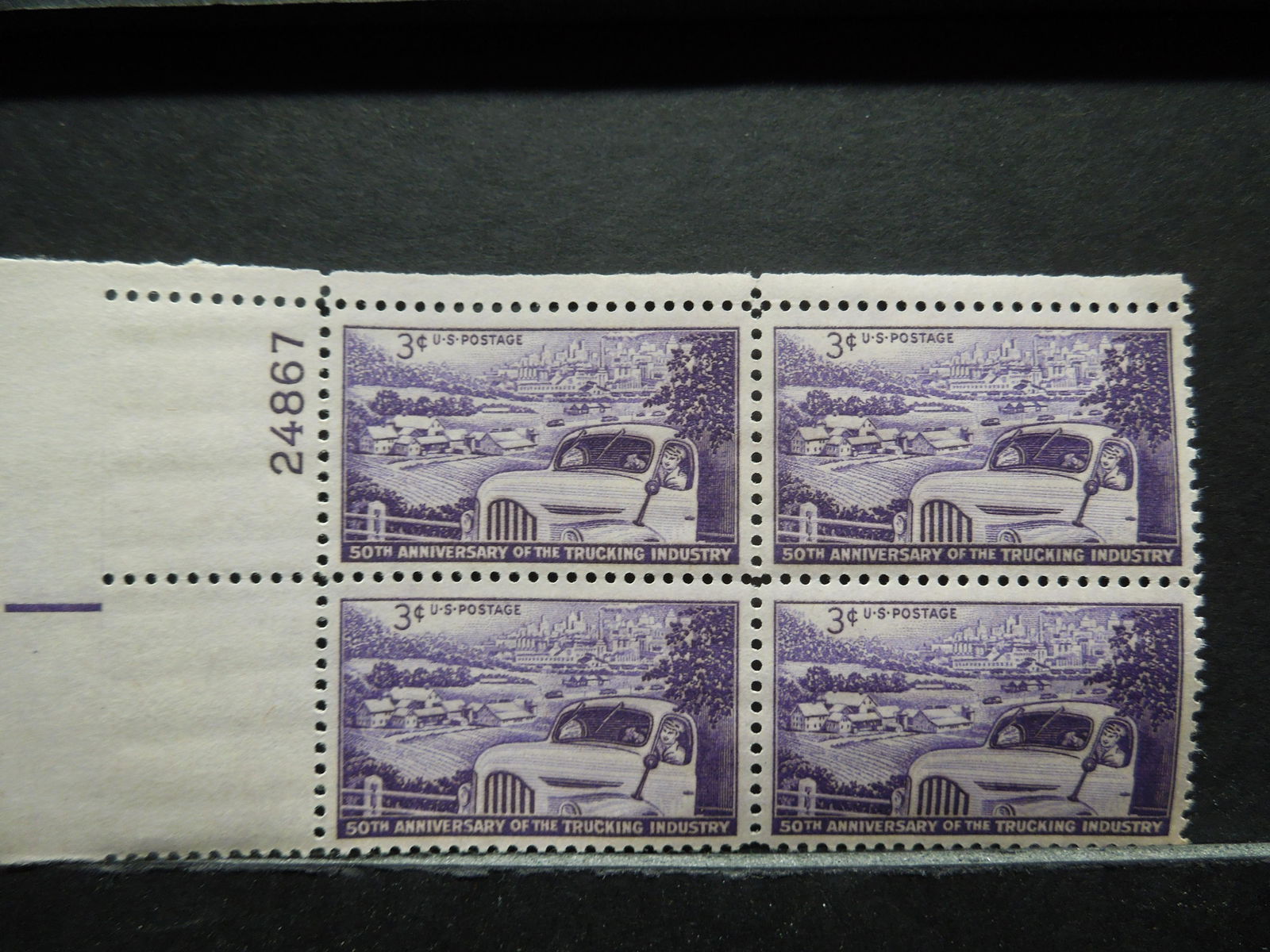 50th Anniv. Of The Trucking Industry U.S. 3c Stamp.  4 (1 of 2)