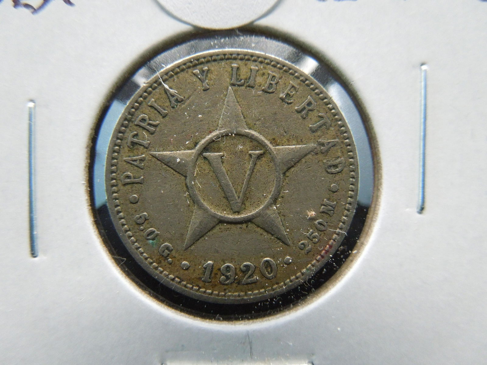 1920 Cuba 5 Centavos. (1 of 3)