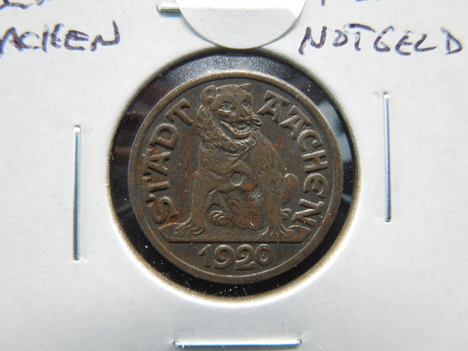 1920 Germany-Aachen 10 Pfennig Notgeld. (1 of 3)
