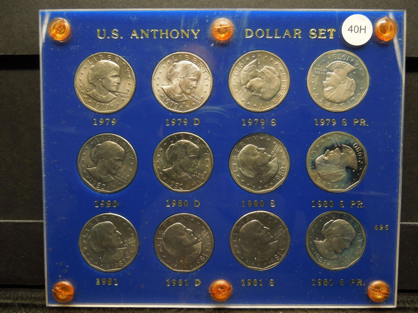 1979 thru 1981 SBA $1 Set.  P, D, S, & Proofs. (1 of 2)