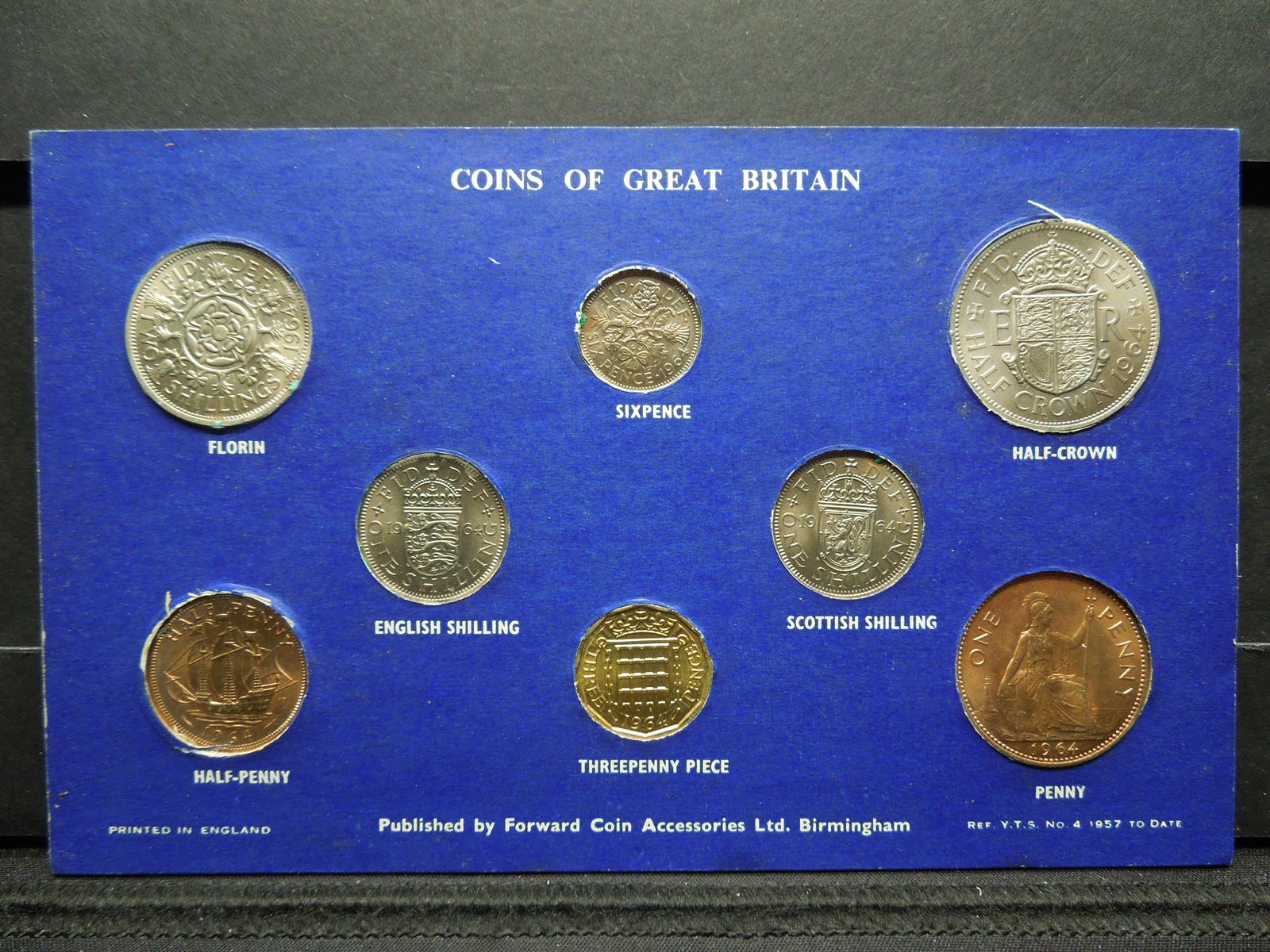 1964 Great Britain 8 Coin Uncirculated Set. (1 of 2)