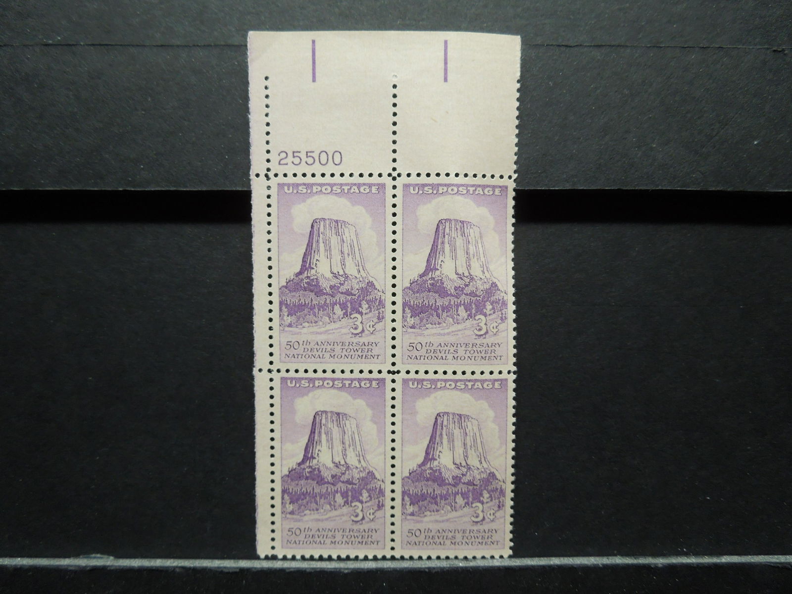 50th Anniv. Devils Tower National Monument U.S. 3c (1 of 2)