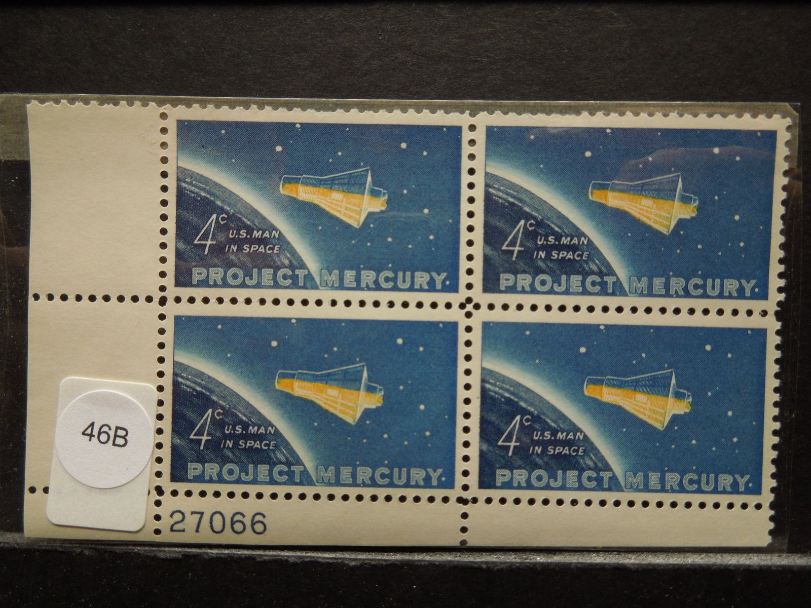 Project Mercury U.S Man In Space U.S. 4c Stamp.  4 (1 of 2)