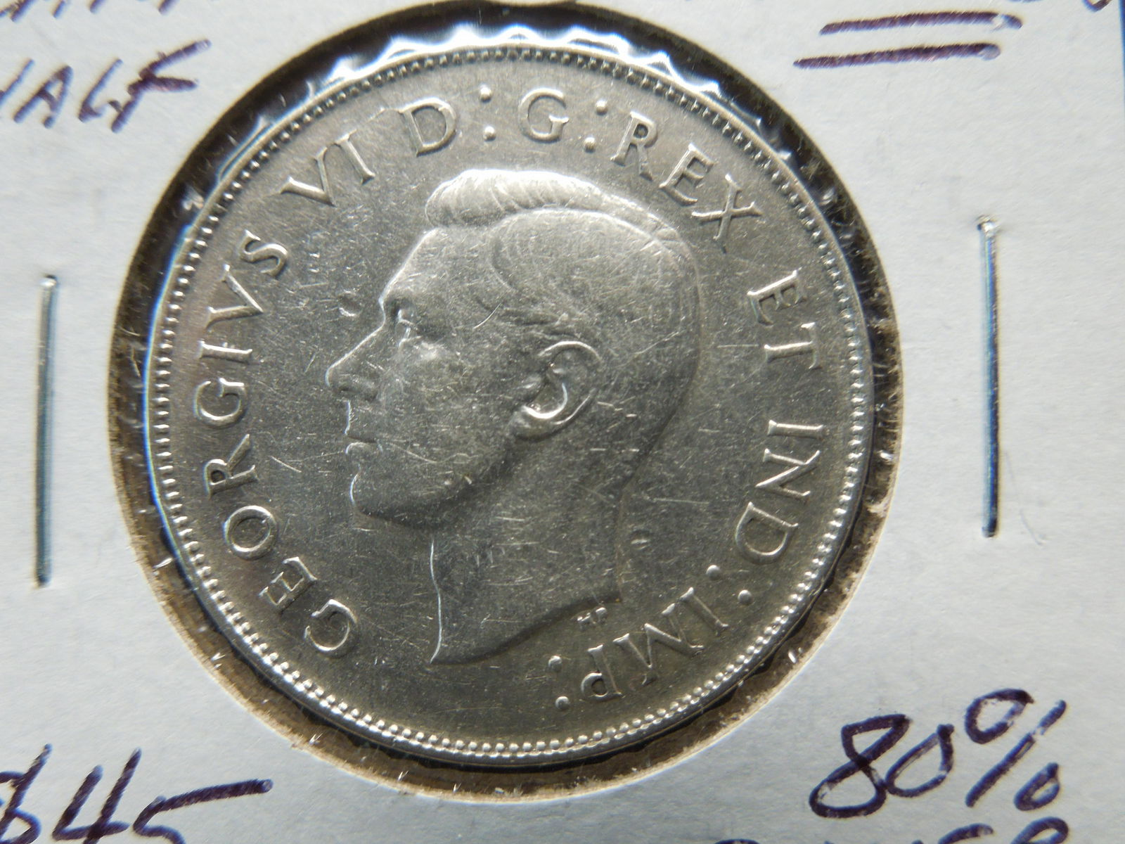 1945 Canada Half Dollar Rotation Error (1 of 3)