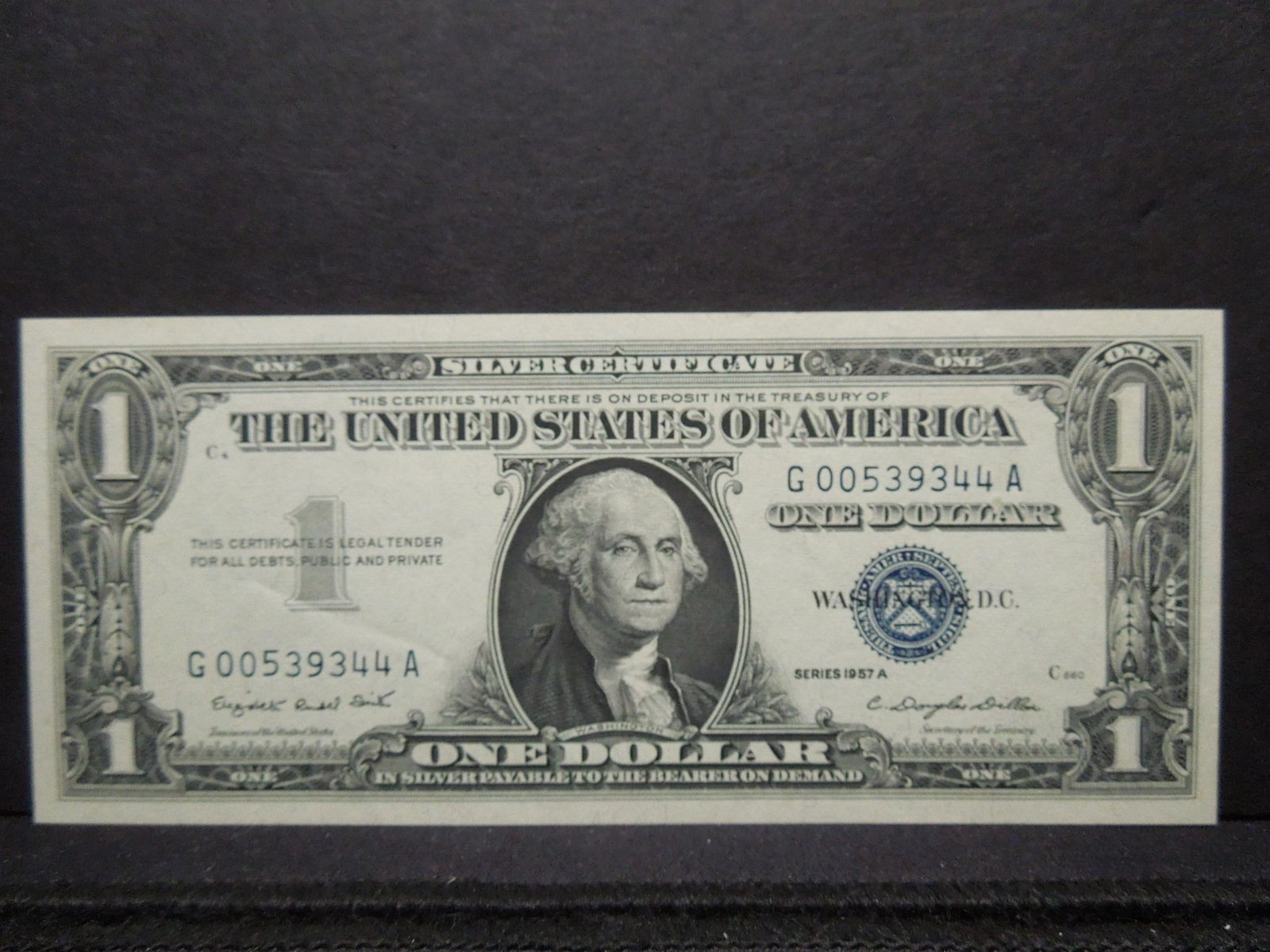1957 A Crisp One Dollar Silver Certificate (1 of 3)