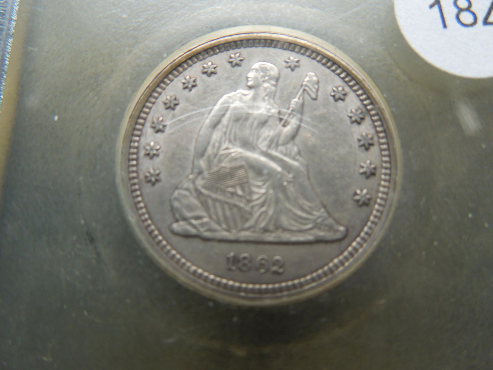 1862 Seated Liberty Half Dollar USCG MS62 (1 of 4)