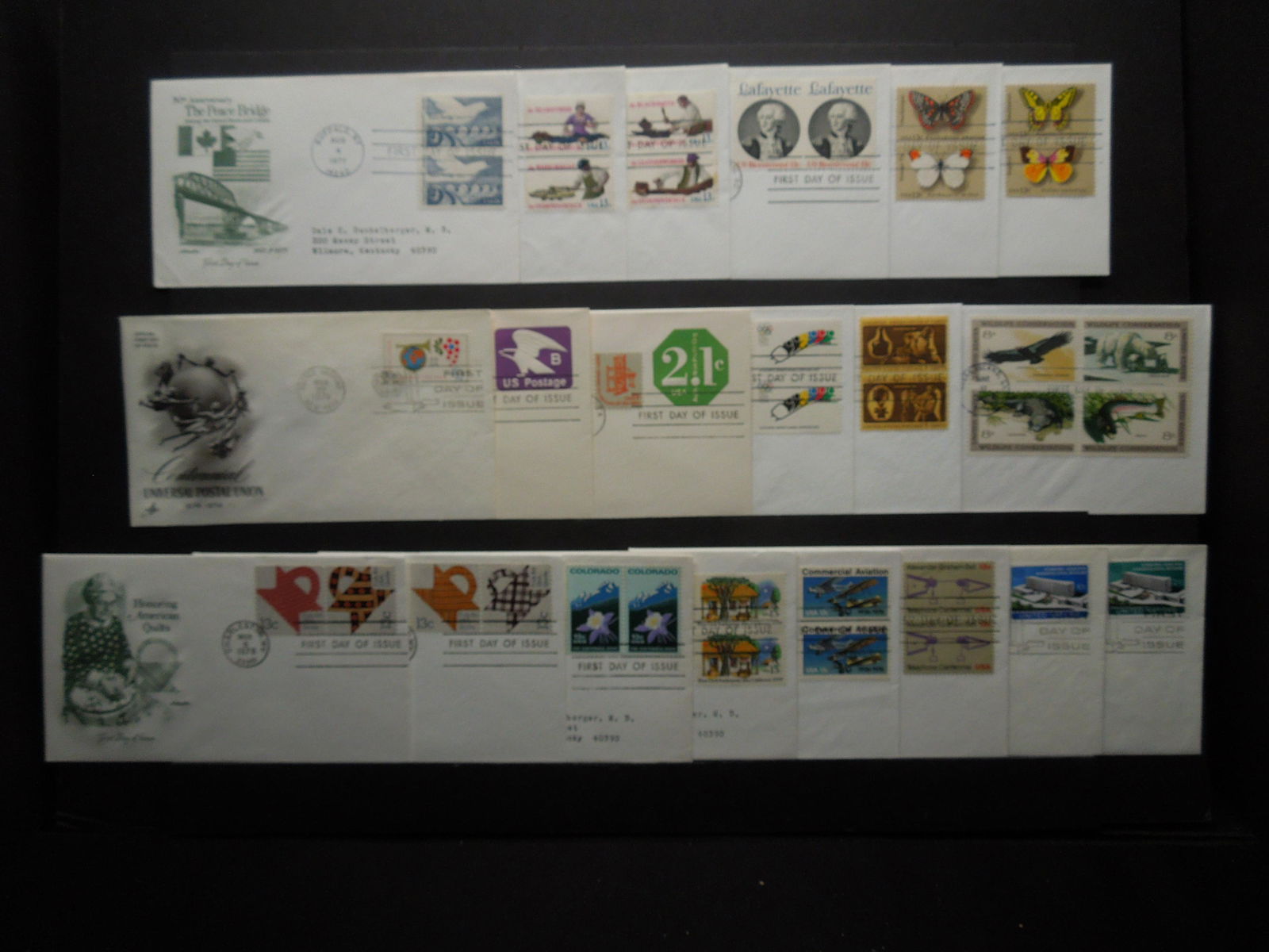 20 USA 1970's 1st Day of Issue Stamped Envelopes (1 of 10)