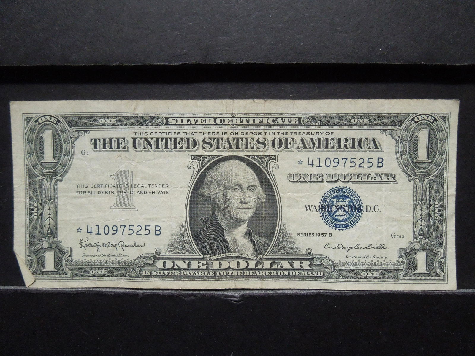 1957 B One Dollar Star Note Silver Certificate (1 of 3)