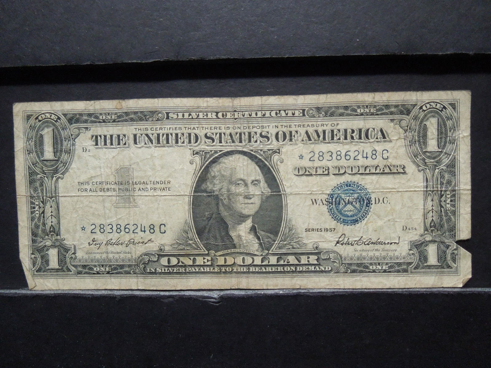 1957 One Dollar Star Note Silver Certificate (1 of 3)