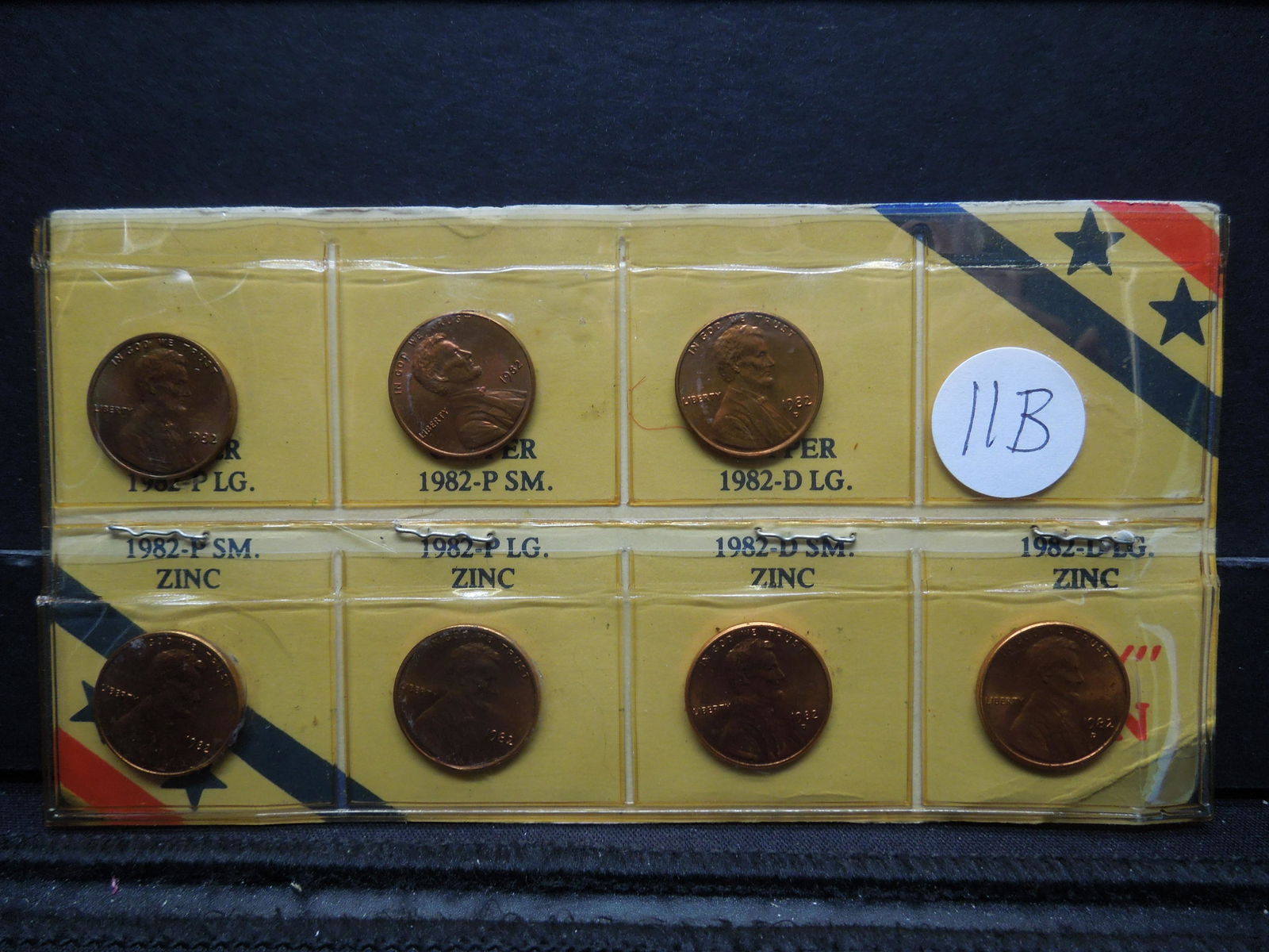 1982 Seven Coin Lincoln Cent Variety Set (1 of 2)