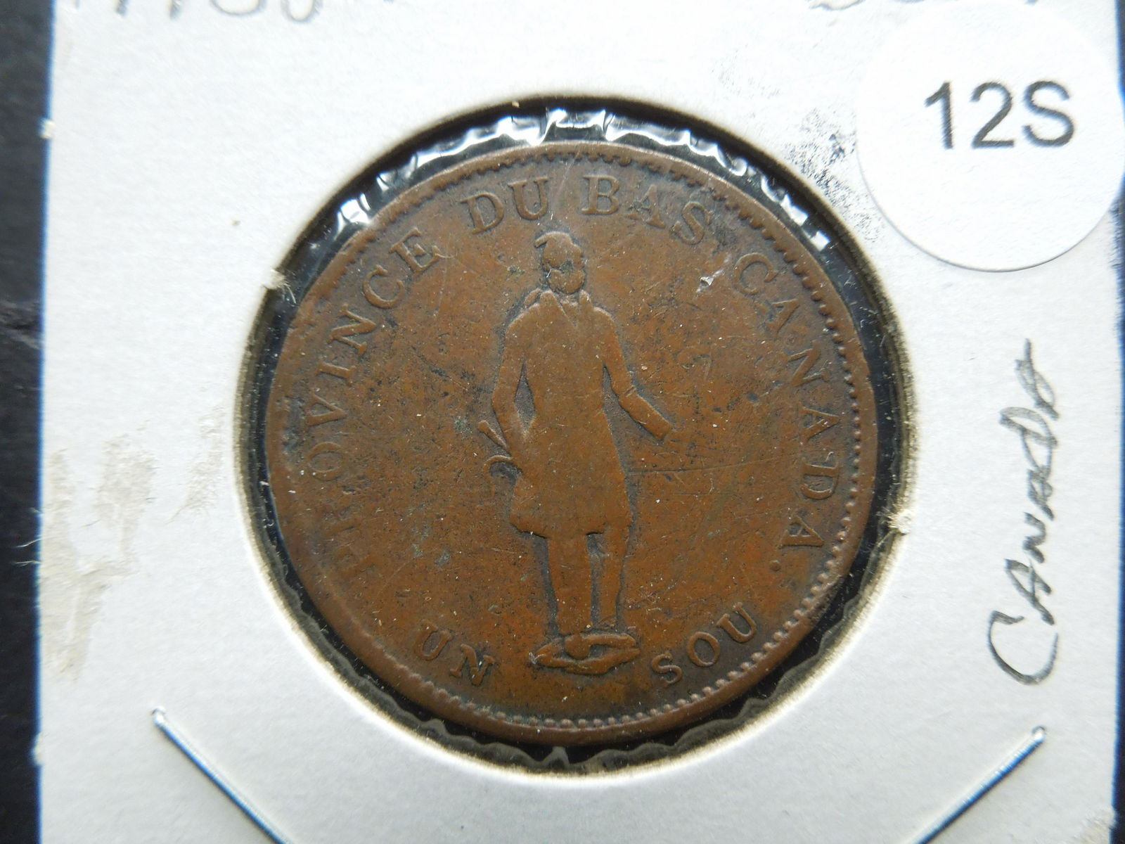 1837 Province Du Bas Canada Half Penny Bank Token (1 of 3)
