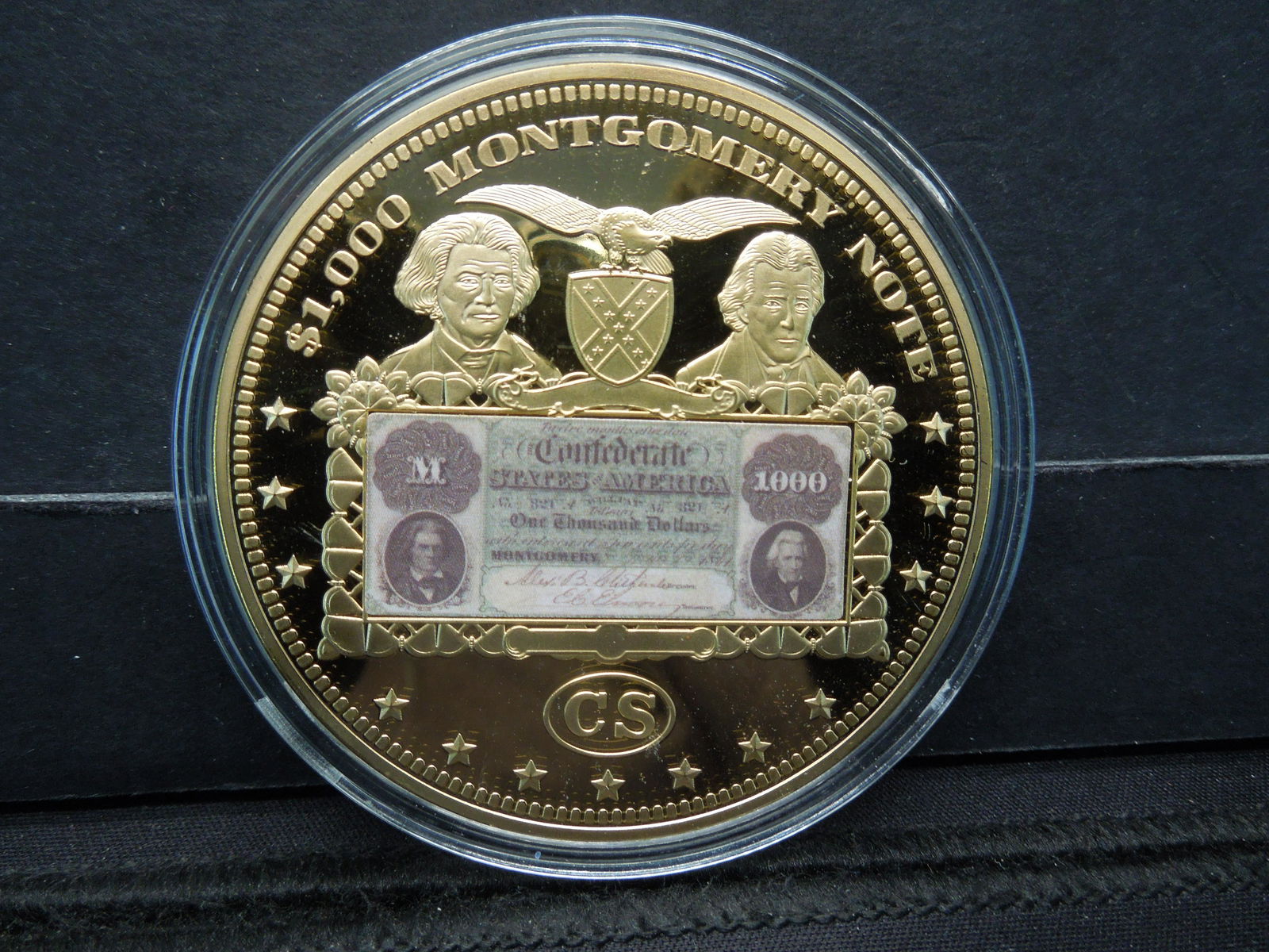 American Mint Collector Coin 24K Gold Layered $1000 (1 of 2)
