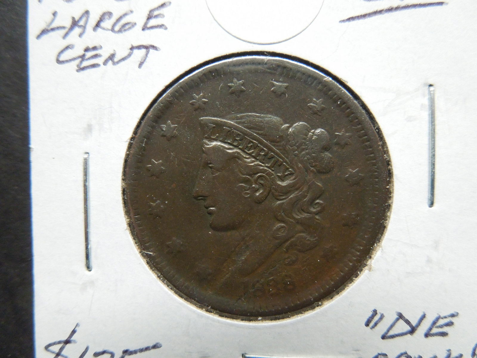1838 US Large Cent (1 of 3)