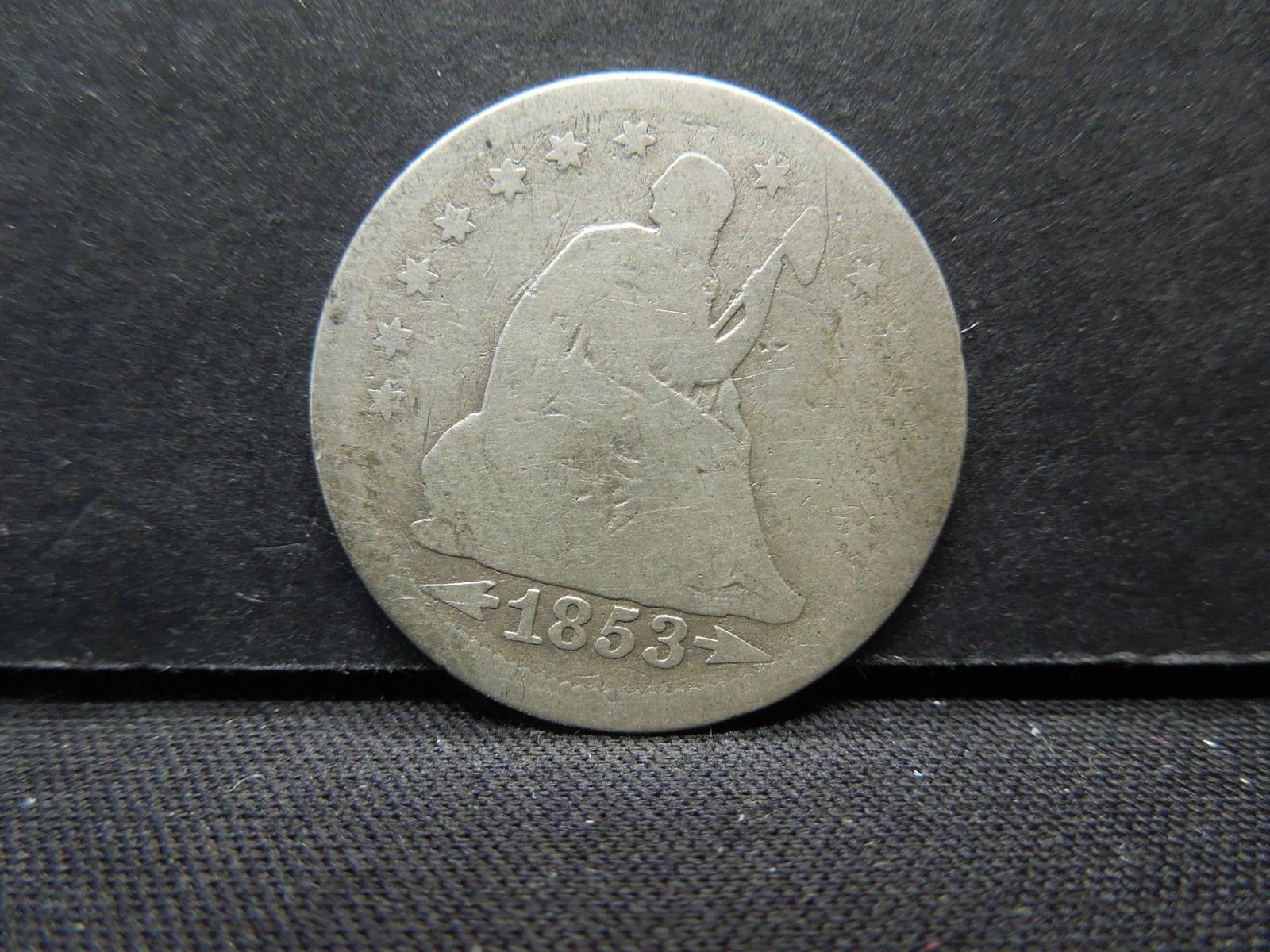 1853 With Arrows Seated Quarter (1 of 2)