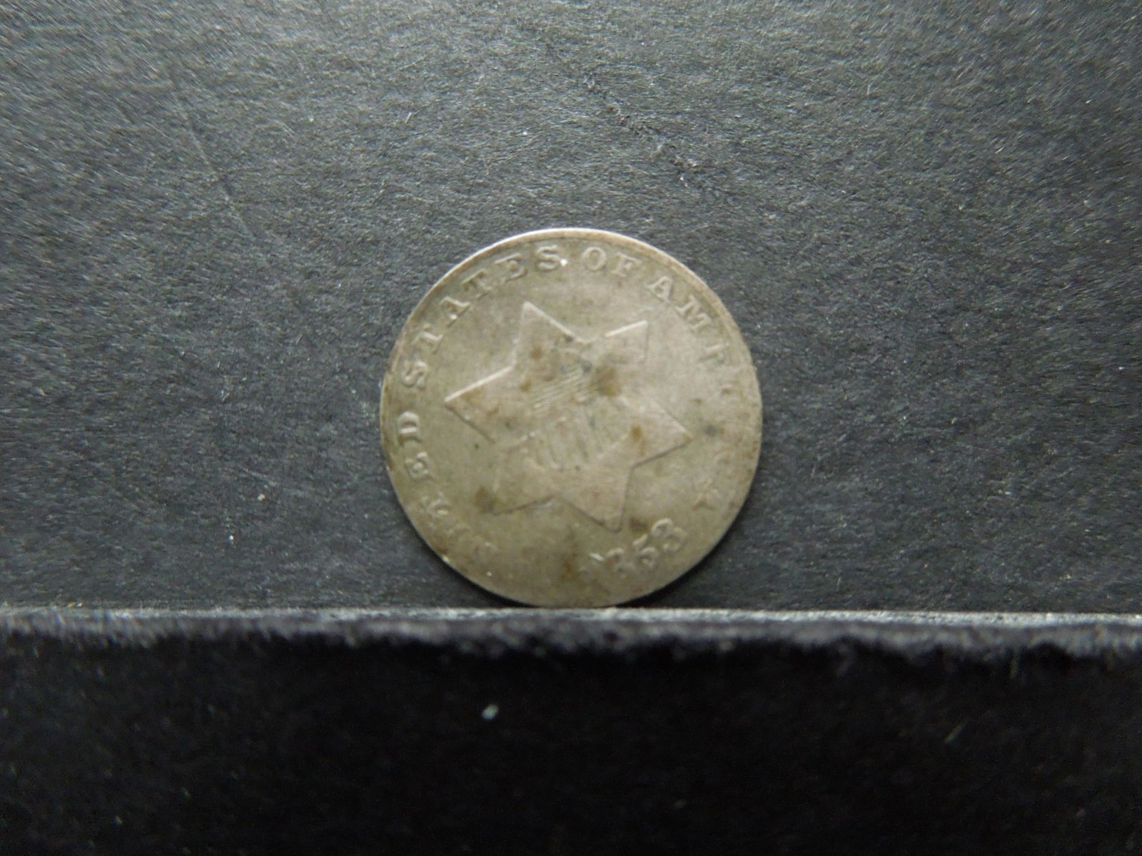 1853 US Silver Three Cent Piece (1 of 2)
