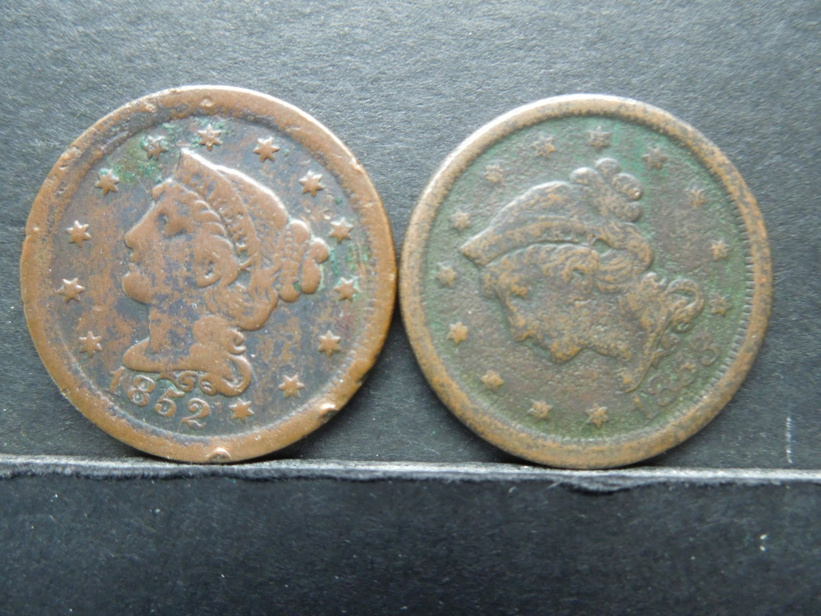 1852 and 1853 Large Cents (1 of 2)