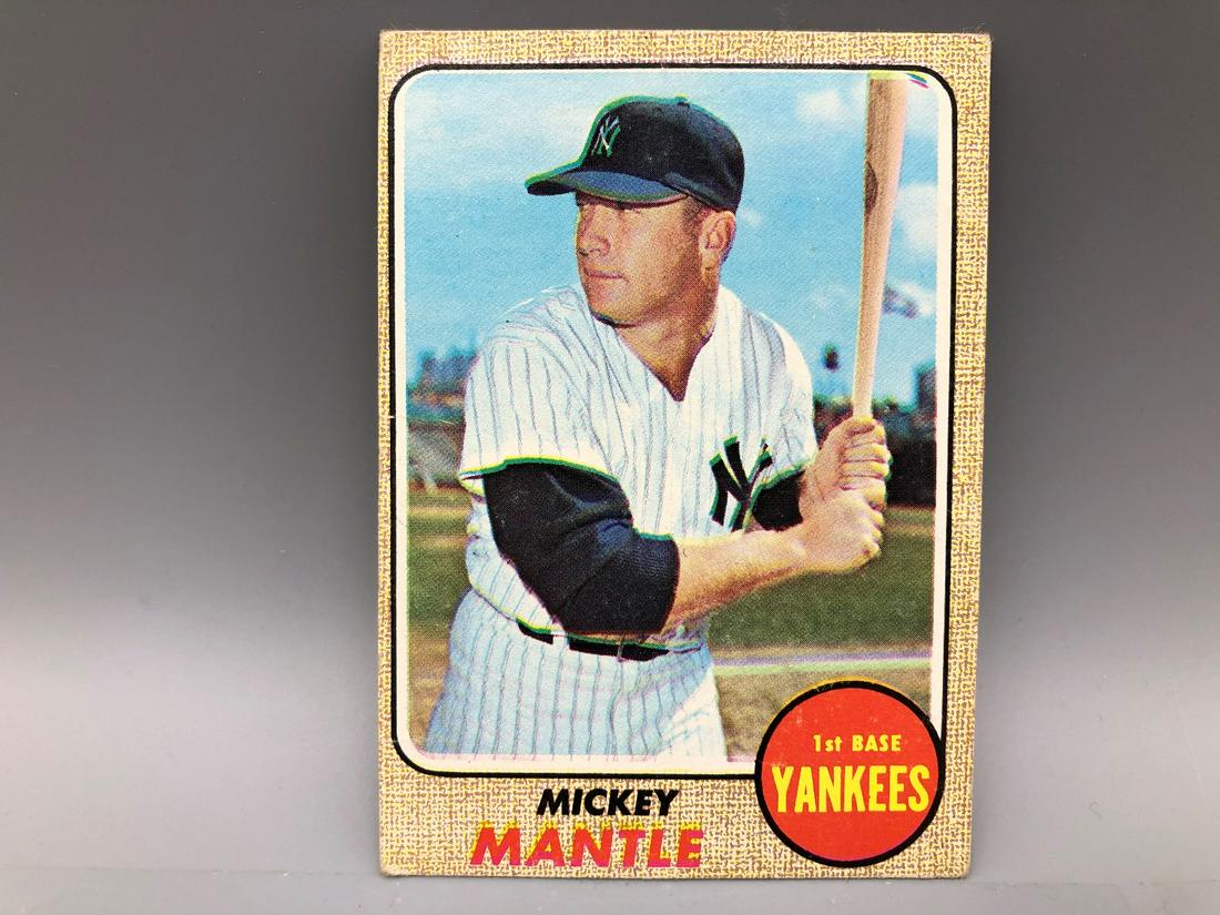 1968 Topps Mickey Mantle #280 (damage on back) (1 of 2)