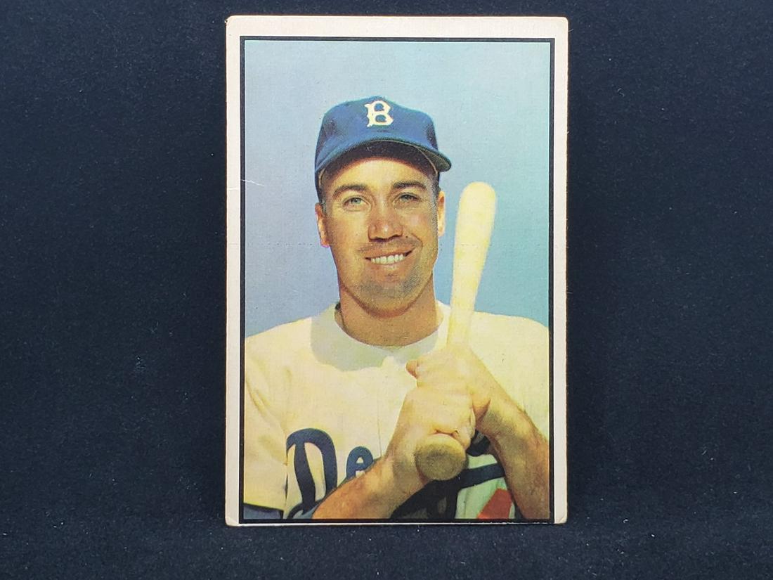 1953 Bowman Color Duke Snider #117 Trimmed HOF: 1953 Bowman Color Duke Snider #117 Trimmed HOF