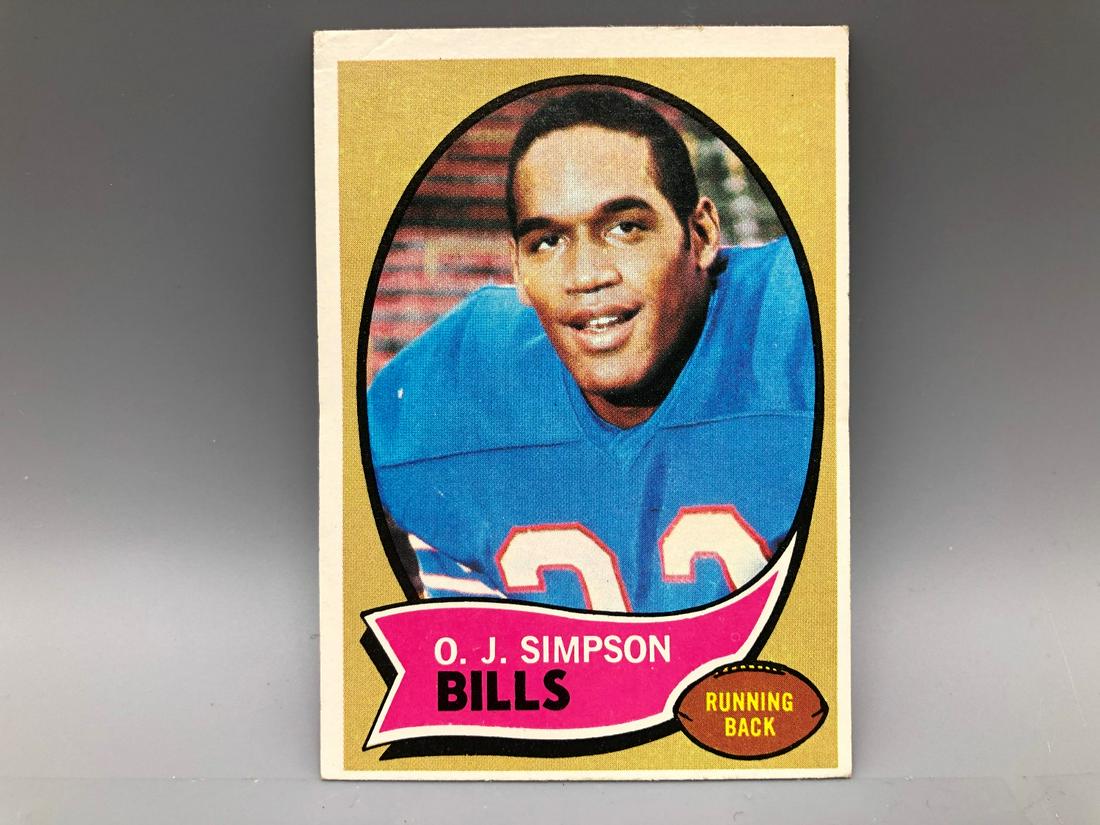 1970 Topps O.J. Simpson #90 Rookie Card (Rubber band (1 of 3)