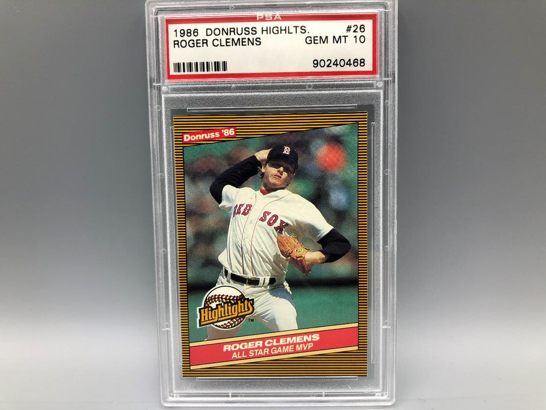 1986 Donruss Highlights Roger Clemens #26 PSA GEM MINT: 1986 Donruss Highlights Roger Clemens #26 PSA GEM MINT 10