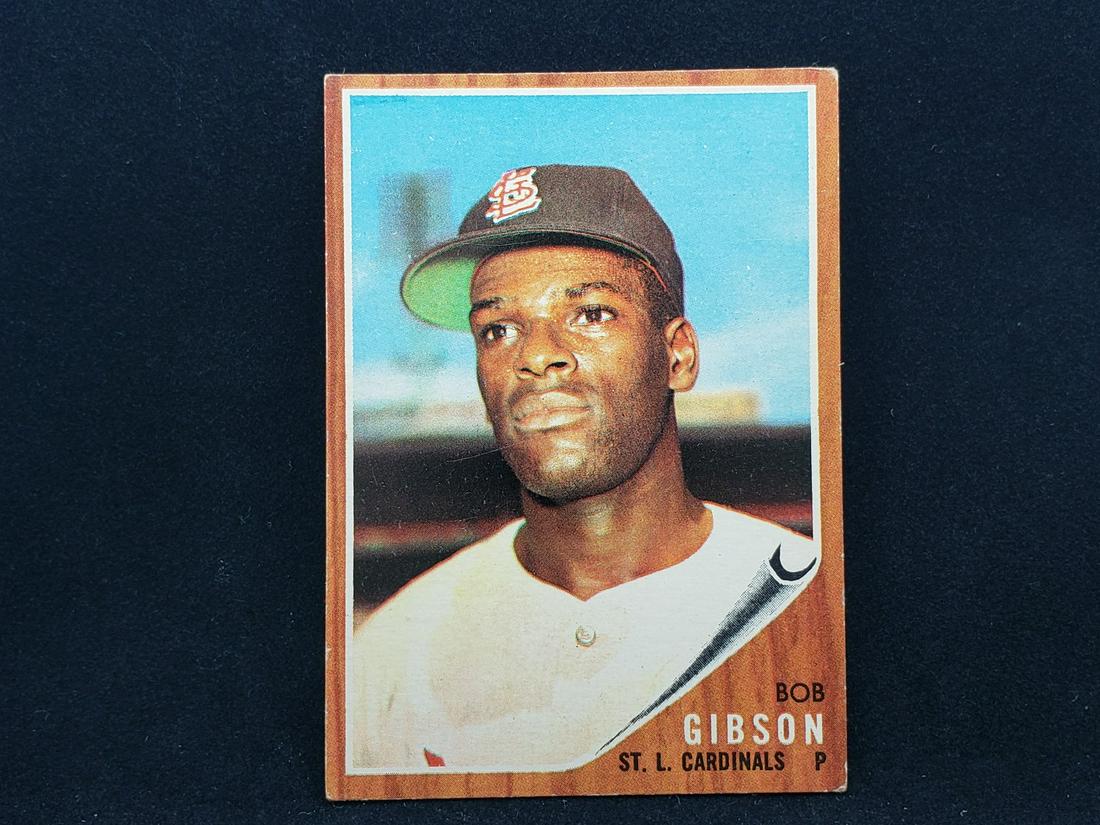 1962 Topps Bob Gibson #530 Short Print HOF (1 of 2)