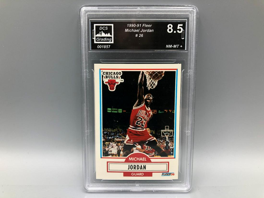 1990-91 Fleer Michael Jordan #26 - DCS 8.5 (1 of 2)