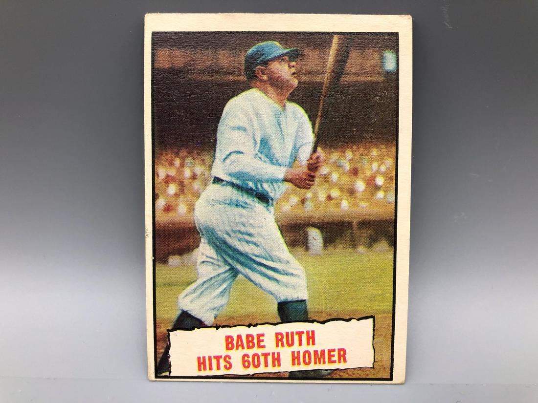1961 Topps Babe Ruth Baseball Thrills #401 (1 of 2)