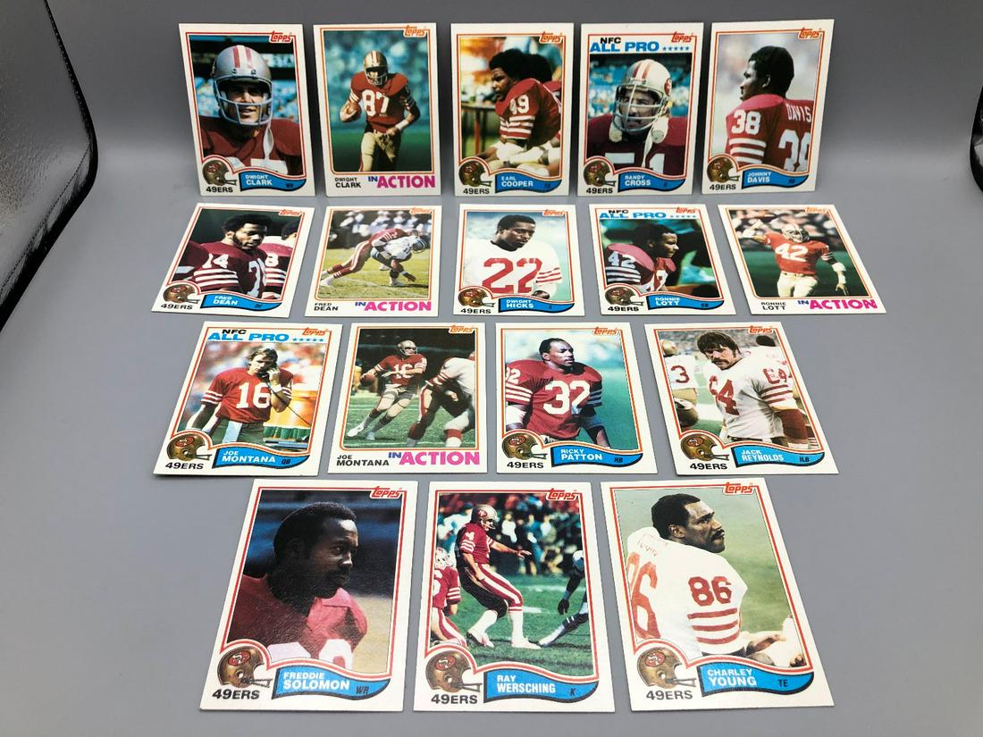 1982 Topps Football San Francisco 49ers Team Set - Joe (1 of 4)