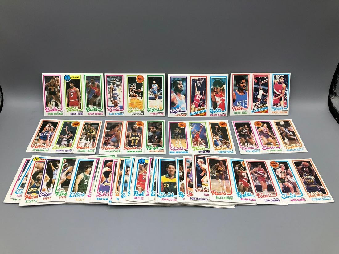 1980-81 Topps Basketball Lot of 40 - Julius Erving, (1 of 2)