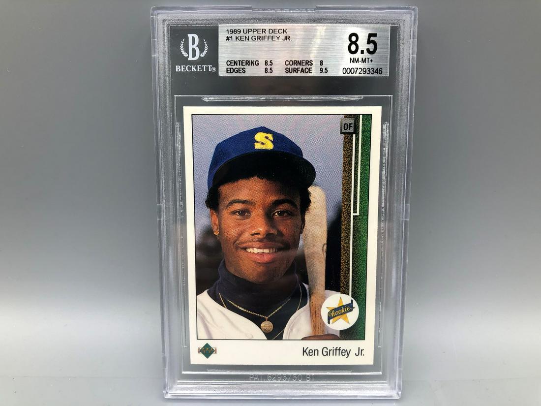 1989 Upper Deck Ken Griffey Jr. Rookie Card #1 BGS 8.5 (1 of 2)