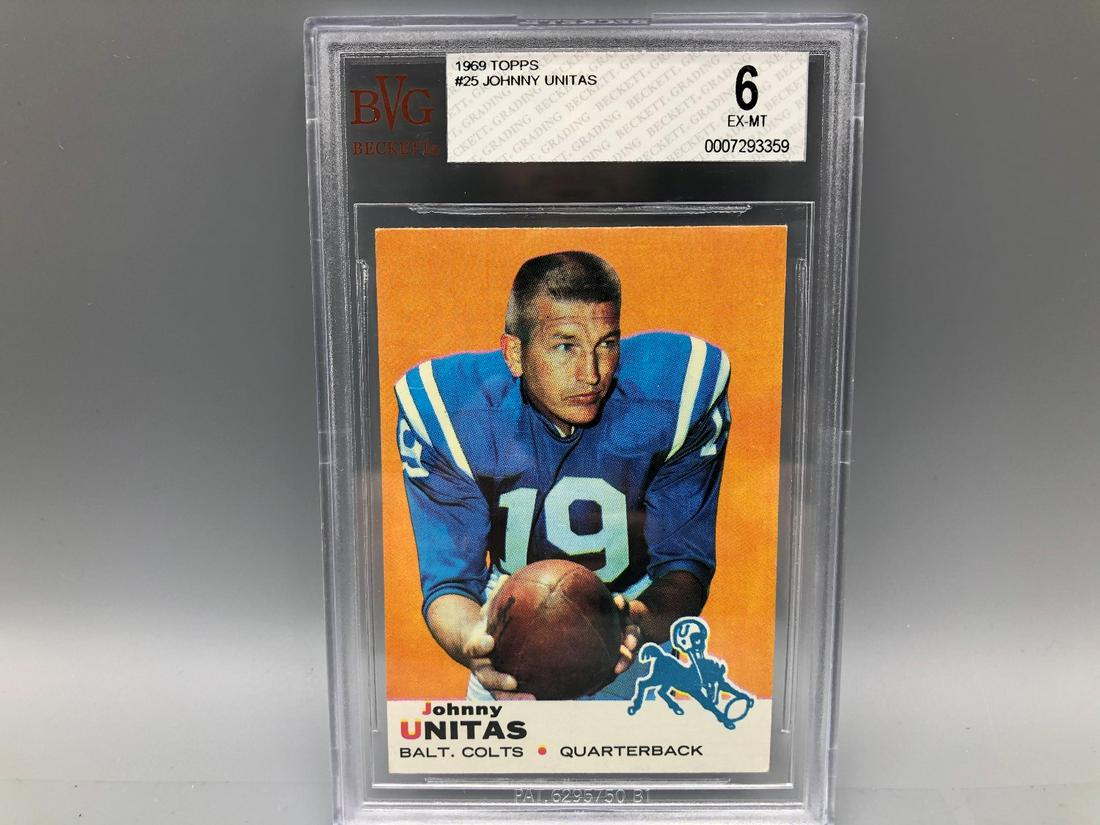 1969 Topps Johnny Unitas #25 BVG 6 (1 of 2)